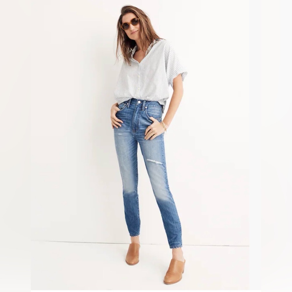 Madewell High Rise Ridged Skinny Jeans